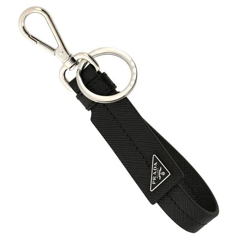 prada keyring initial|Prada wallet keychain.